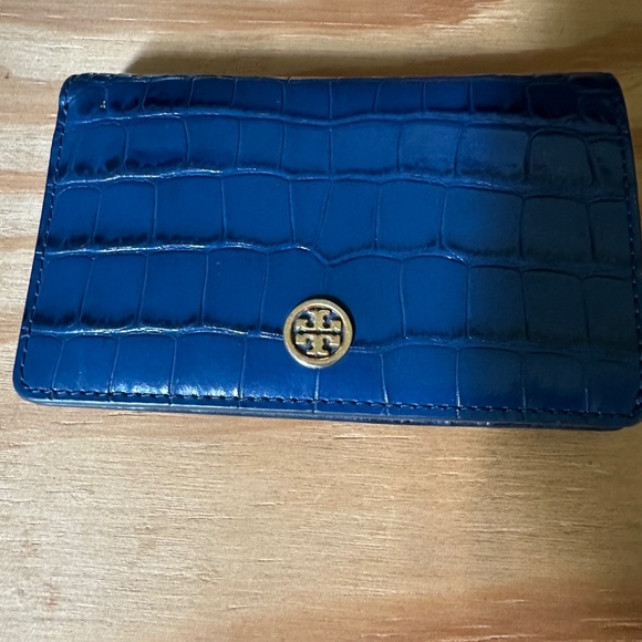 Tory Burch Blue Leather Wallet - Picture 3 of 10